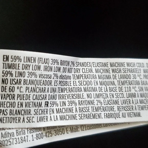 Forever 21 Linen Blend Button front Midi Dress Thick straps - Picture 7 of 7